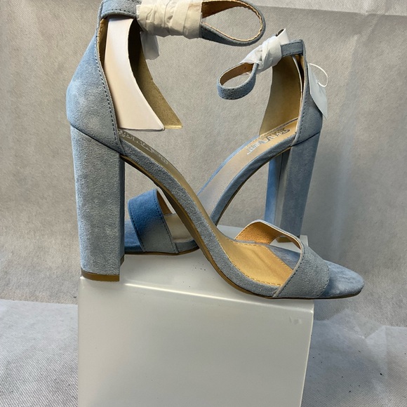 Brash Light Blue Suede Heels- New- Size 6.5 - Picture 5 of 8